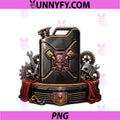 Skull Fuel Canister PNG, Engine Wrench Mechanic PNG