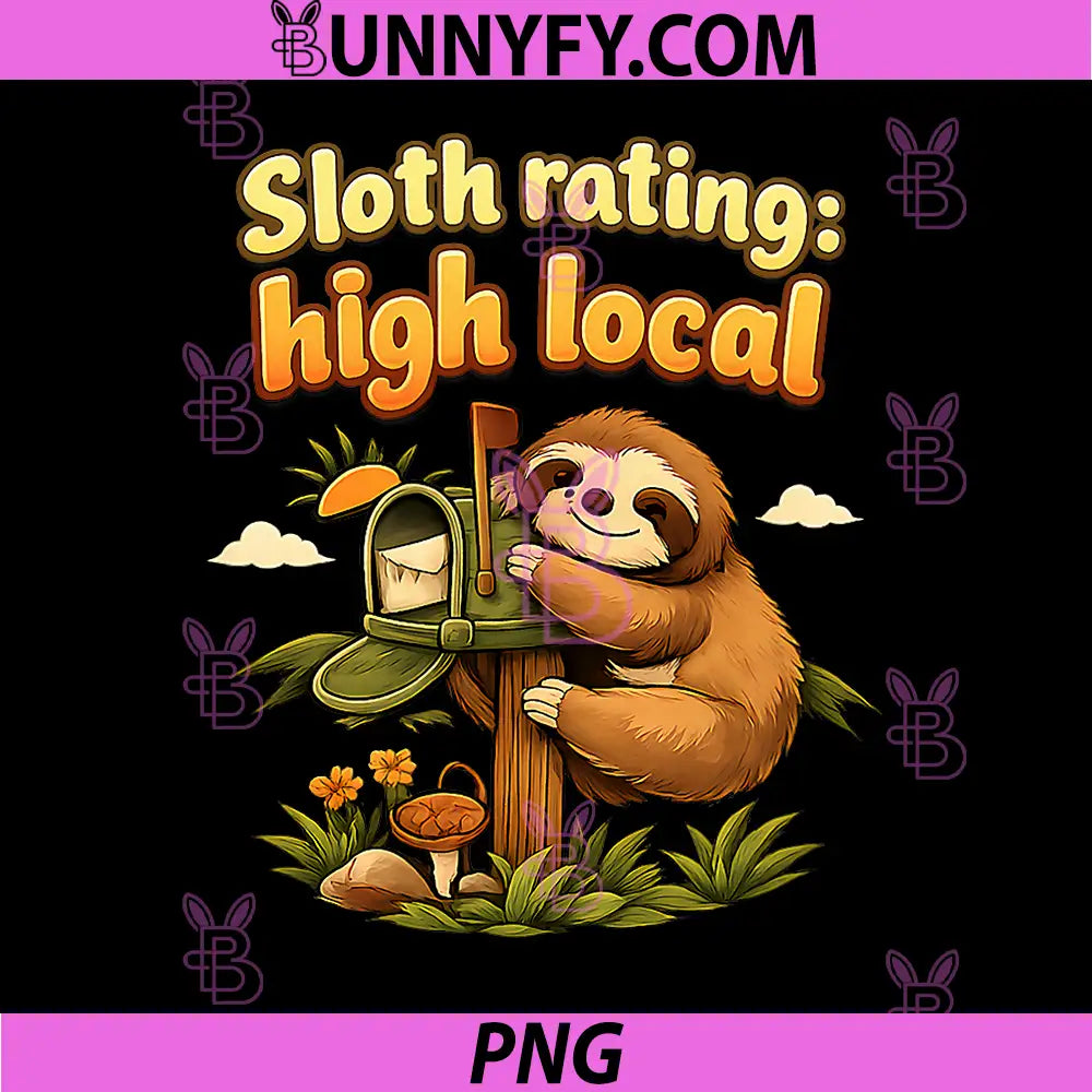 Sloth Rating High Local PNG, Pride Badge Graphic PNG