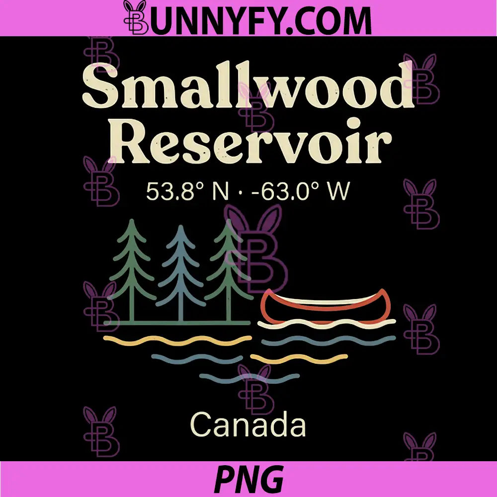 Smallwood Reservoir Canada PNG, Canoeing Coordinates Design PNG