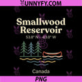 Smallwood Reservoir PNG, Canada Canoeing Coordinates Design PNG