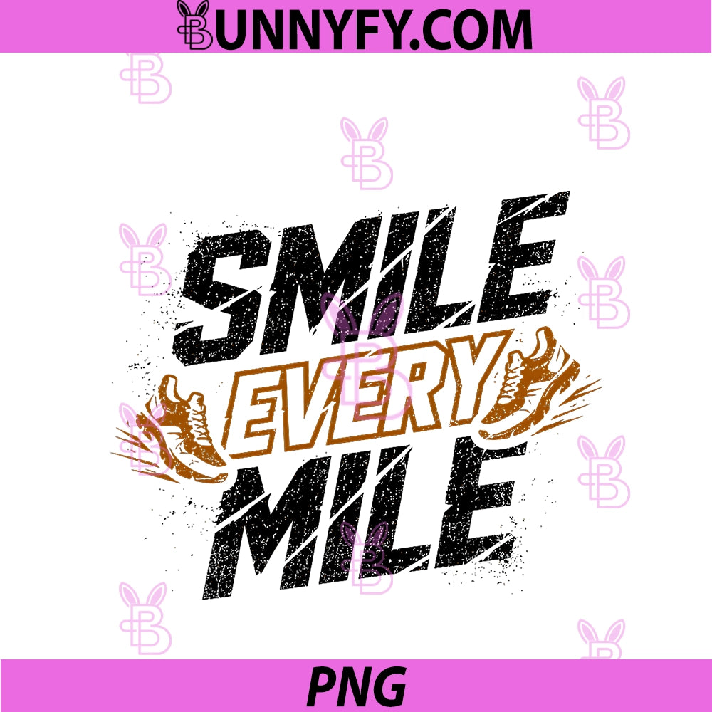 Smile Every Mile PNG, Running Marathon Cross Country PNG