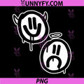 Smile Now Cry Later Angel Devil PNG, Happy Sad Faces PNG