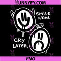 Smile Now Cry Later Angel Devil PNG, Sad Happy Faces Graffiti PNG