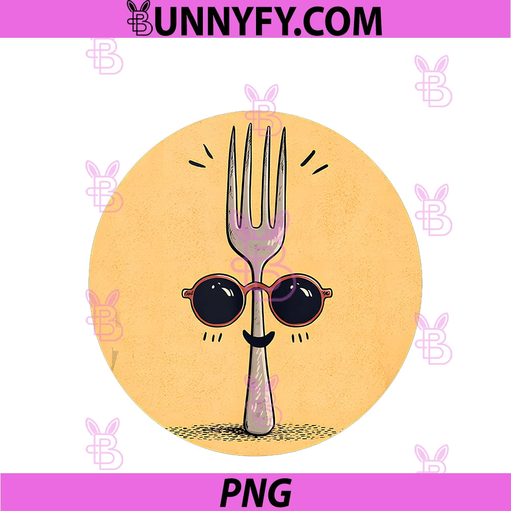 Smiling PNG, Fork Cutlery PNG