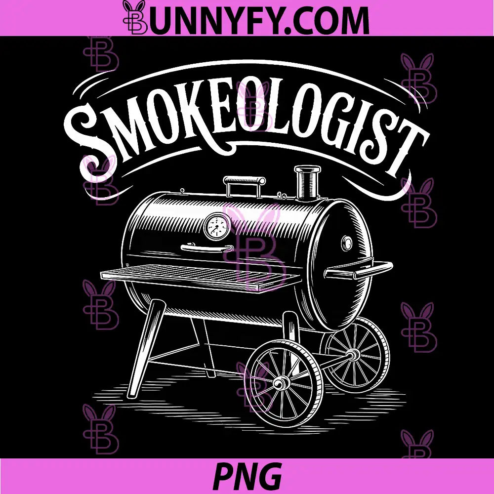 Smokeologist PNG, Funny Pitmaster BBQ Smoker Grilling PNG