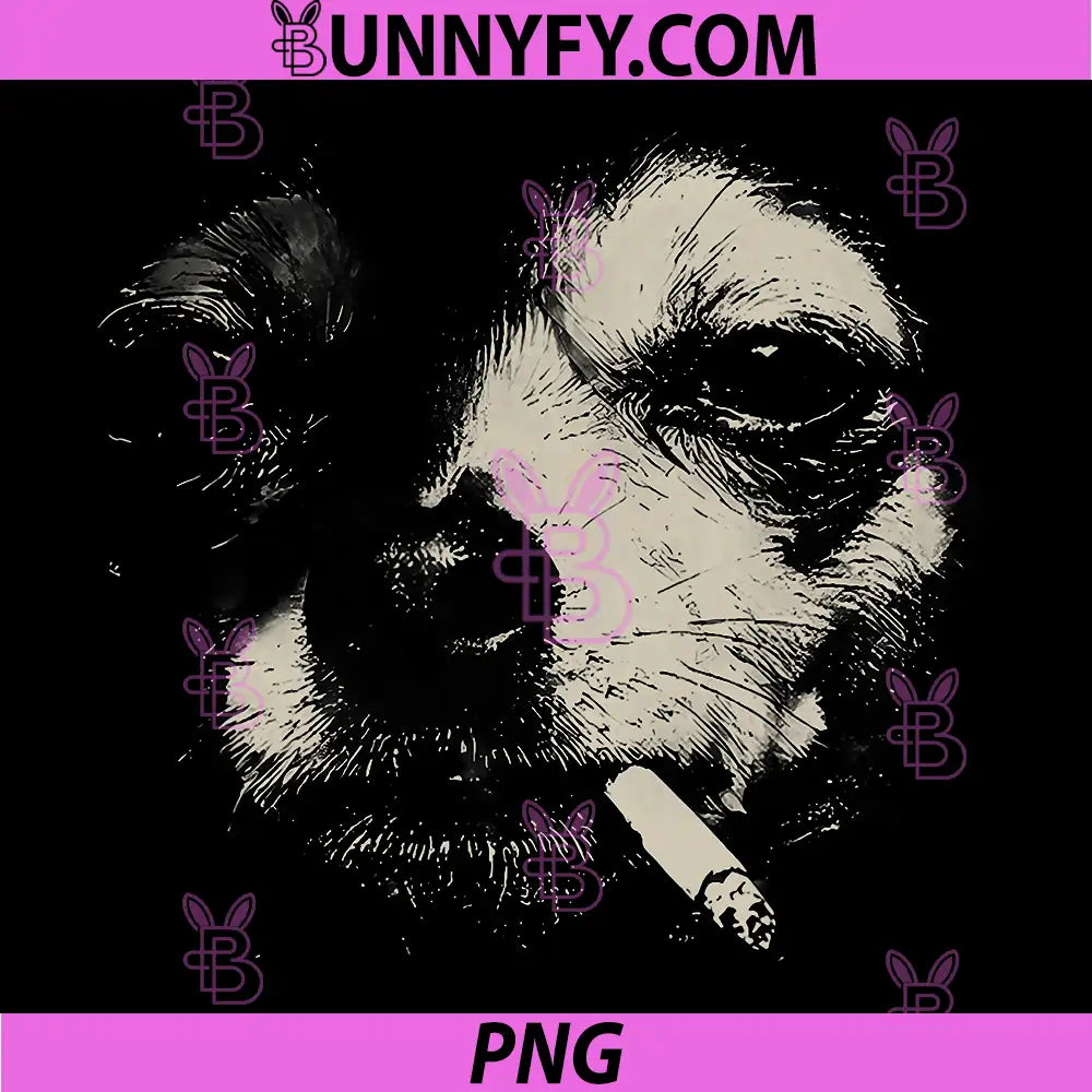 Smoking Chihuahua Dark Meme PNG, Funny Chihuahua With Cigarette PNG