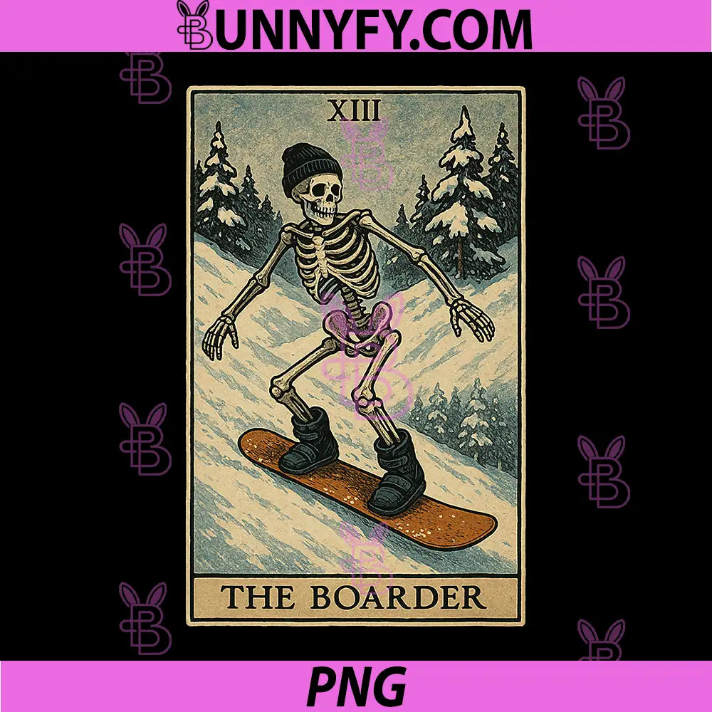 Snowboarder Tarot Card PNG, Snowboarding Boarder PNG