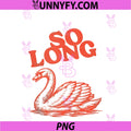 So Long Swan Retro PNG, Graphic PNG