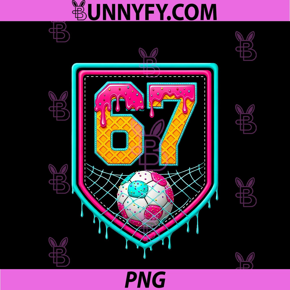 Soccer Drip PNG, Number 67 Soccer Player PNG