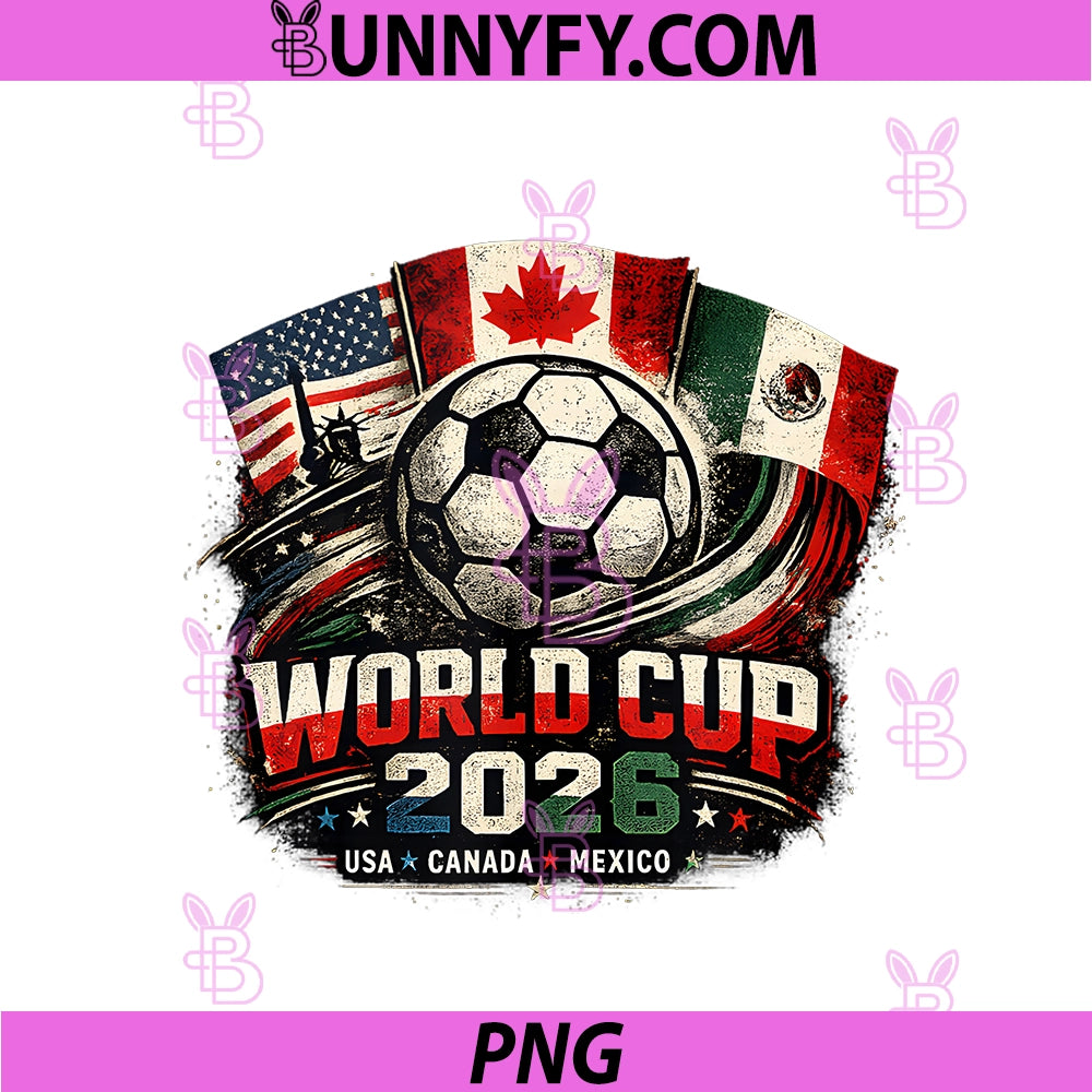 Soccer Football PNG, World Cup 2026 USA Canada Mexico America PNG