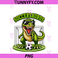 Soccersaurus PNG, Dinosaur Soccer Sports PNG