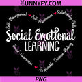 Social Emotional Learning Heart PNG, Counselor Teacher SEL Day PNG