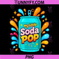 Soda Pop Cartoon Splash PNG, Cute Retro Beverage Joke PNG