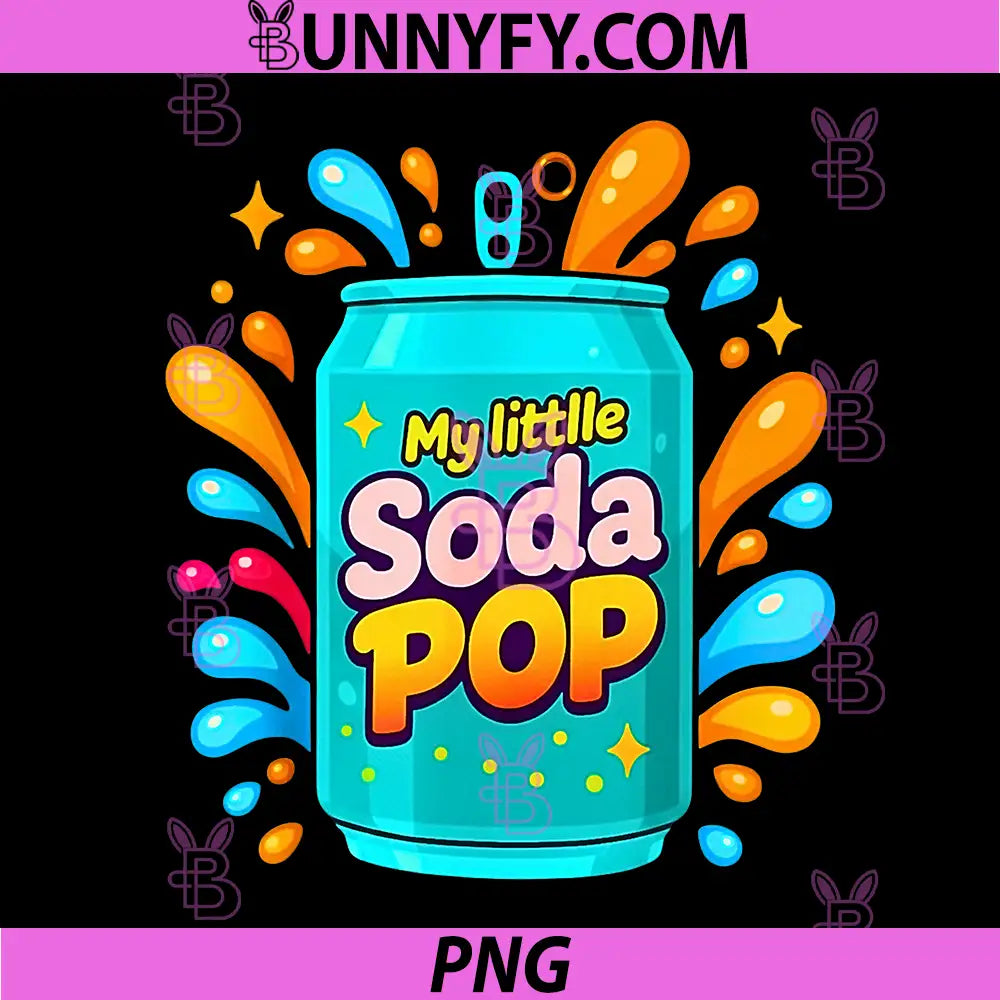 Soda Pop Cartoon Splash PNG, Cute Retro Beverage Joke PNG