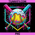 Softball Ice Cream PNG, Softball Drip PNG