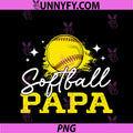 Softball Papa PNG, Sport Softball Player PNG