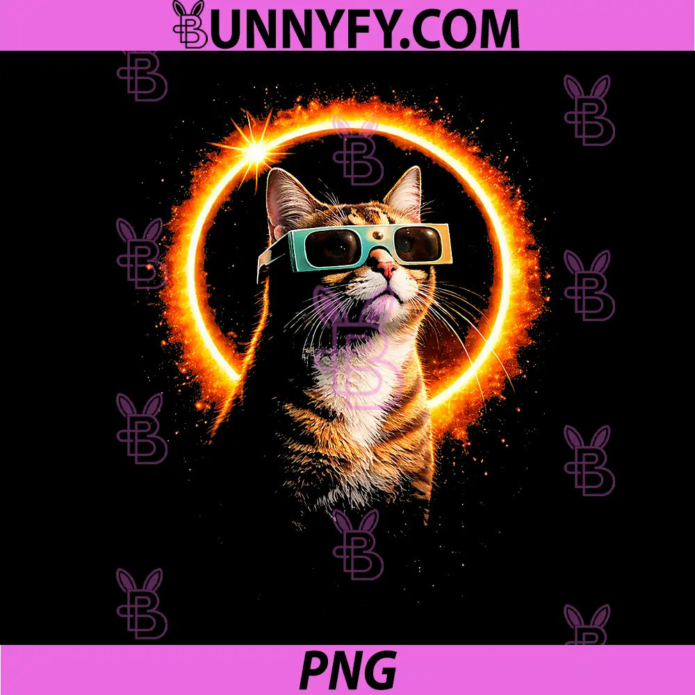 Solar Eclipse Cat PNG, August 12 2026 Space Design PNG