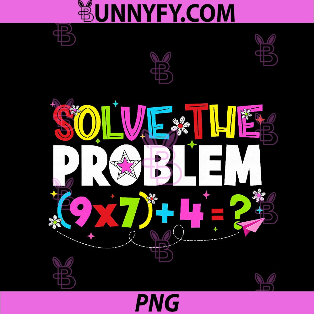 Solve The Problem PNG, Funny 67 Six Seven Meme Boy Girl Teacher PNG