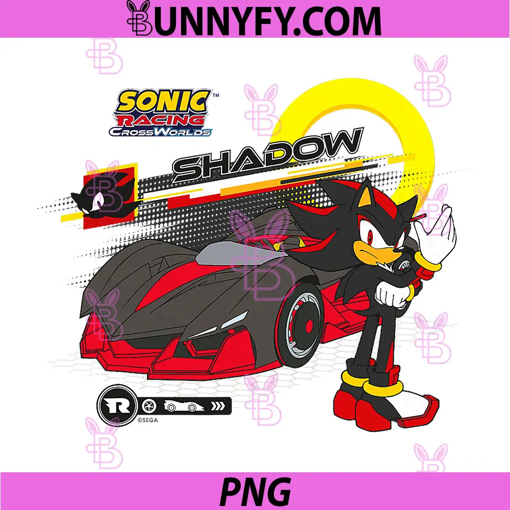 Sonic Racing CrossWorlds PNG, Ready to Roll Shadow PNG