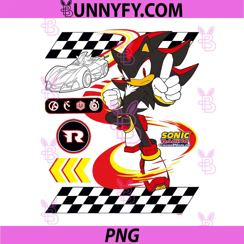 Sonic Racing CrossWorlds PNG, Ultimate Driver Shadow PNG