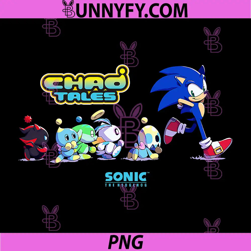 Sonic The Hedgehog PNG, Chao Tales Key Art PNG