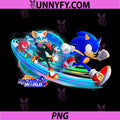 Sonic The Hedgehog PNG, Racing Around The World Key Art PNG