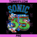 Sonic The Hedgehog 35th PNG, Anniversary Emerald Rings PNG