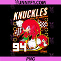 Sonic The Hedgehog PNG, Knuckles The Echidna 94 Racing Poster PNG