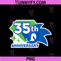 Sonic The Hedgehog PNG, 35th Anniversary Key Art PNG
