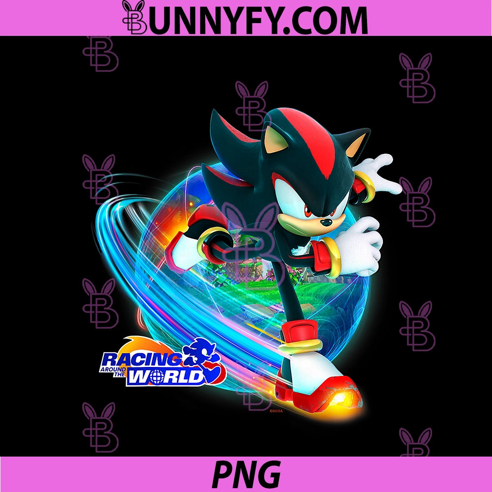 Sonic The Hedgehog PNG, Racing Around The World Shadow PNG