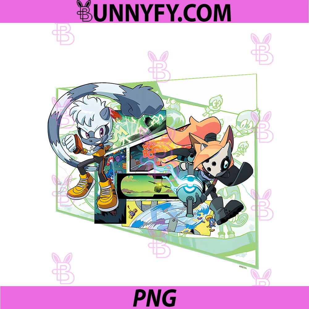 Sonic The Hedgehog PNG, Tangle & Whisper Comic PNG
