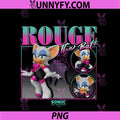 Sonic The Hedgehog Rouge The Bat PNG, Vintage Portrait PNG