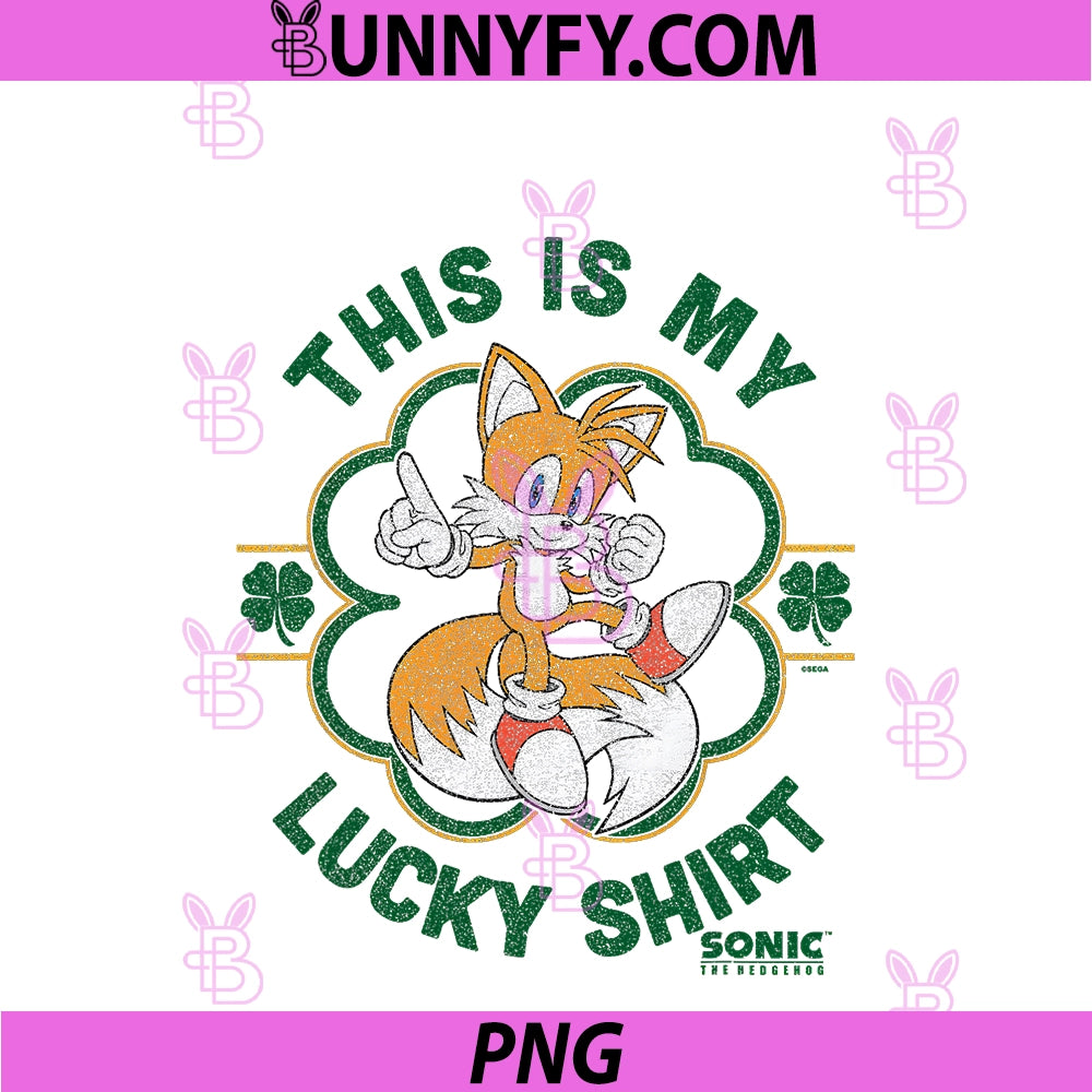 Sonic The Hedgehog St. Patrick's Day PNG, This Is My Lucky PNG