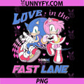 Sonic The Hedgehog PNG, Valentine's Day Love in The Fast Lane PNG