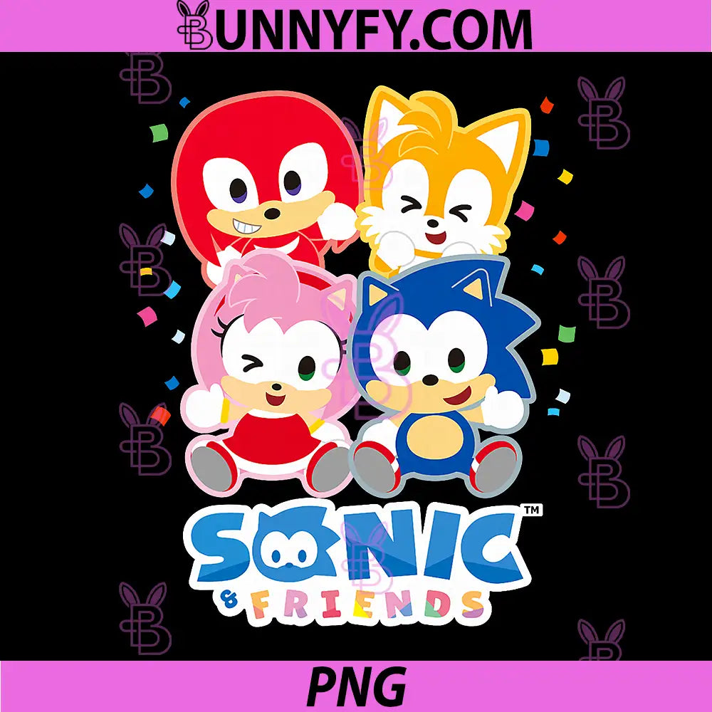 Sonic & Friends PNG, Game on Squad PNG