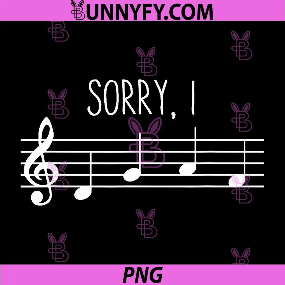 Sorry I DGAF Funny PNG, Music Note Treble Clef Band Choir PNG