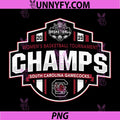 South Carolina Gamecocks PNG, Basketball 2025 SEC Champs PNG