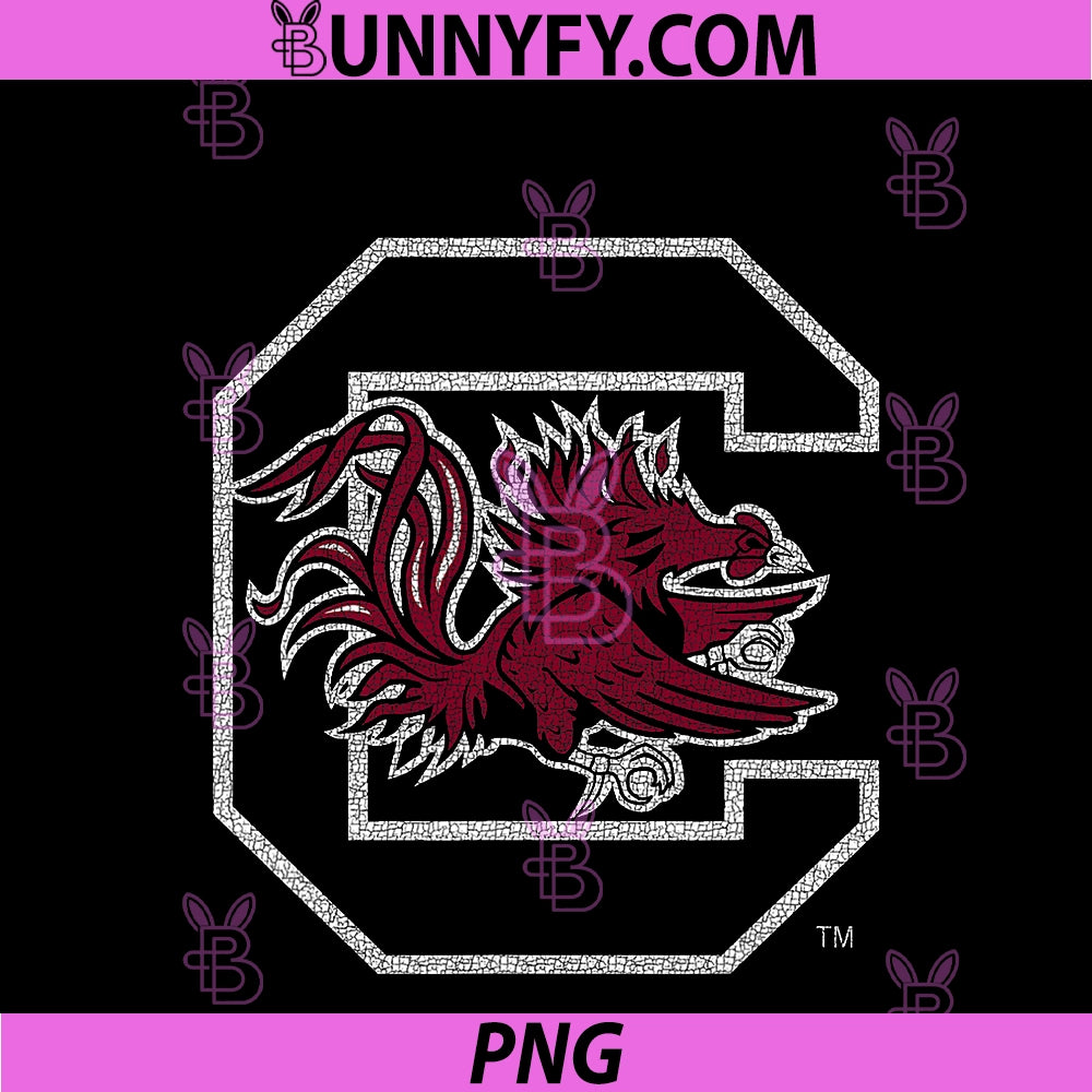 South Carolina PNG, Gamecocks Vintage Icon Black PNG