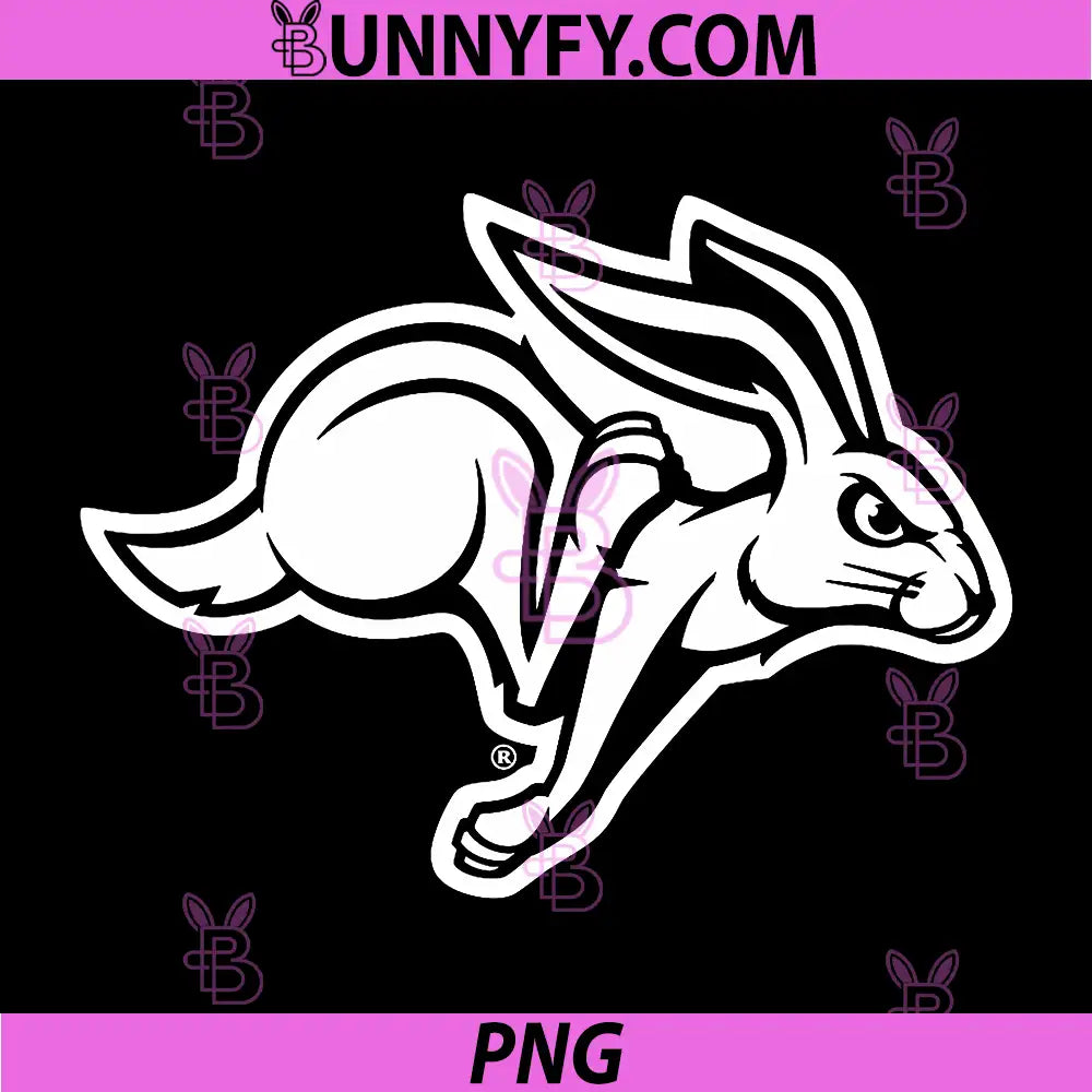 South Dakota State PNG, Jackrabbits Two Tone Black PNG
