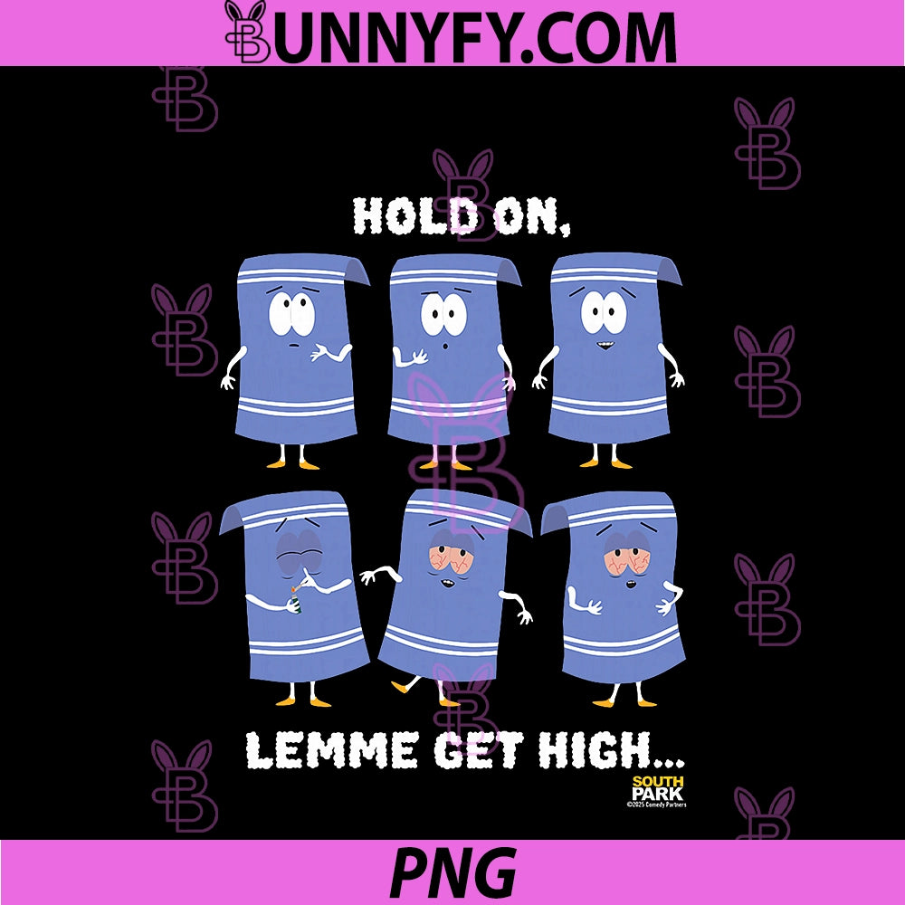 South Park Towelie Hold On PNG, Officially Licensed PNG