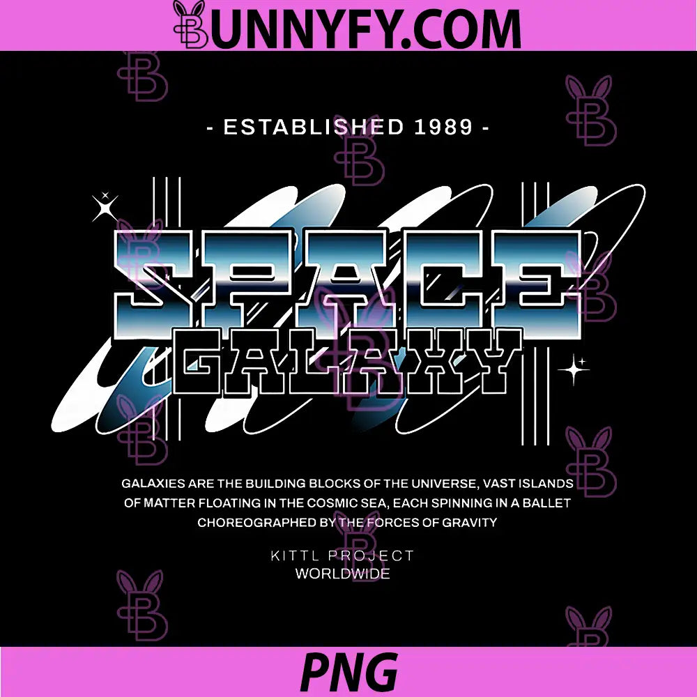 Space Galaxy PNG, Sci Fi Cosmic Established 1989 PNG