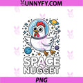 Space Nugget PNG, Funny Astronaut Chicken Humor PNG