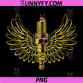 Spark Plug with Wings PNG, Vintage Distressed Design PNG
