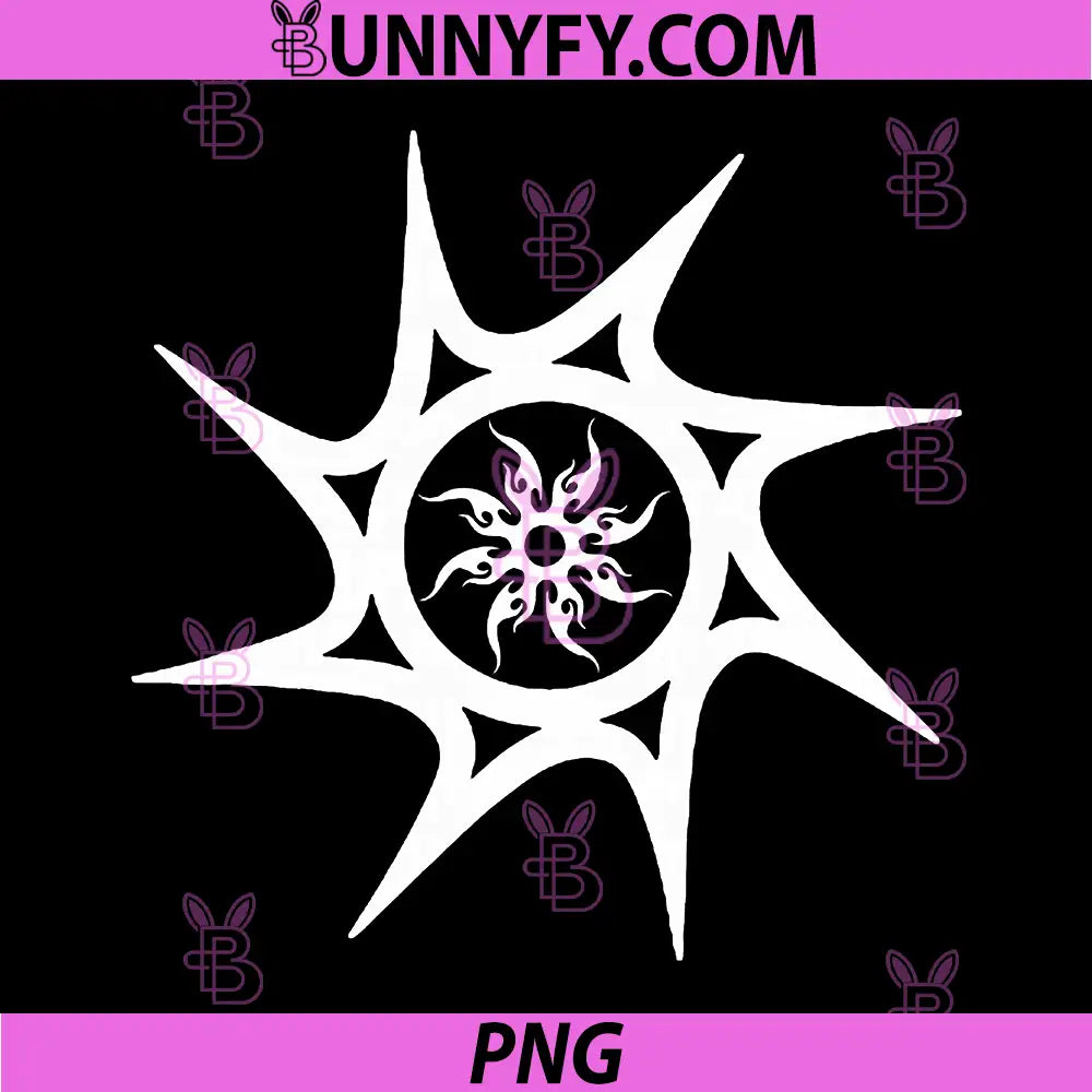 Tribal Star Dark Symbol Art PNG, Abstract Occult Emblem PNG