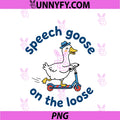 Speech Goose On-The-Loose PNG, SLP Speech Language Pathologist PNG