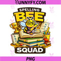 Spelling Bee Squad School Graphic PNG, Cute Bee Student Classroom PNG