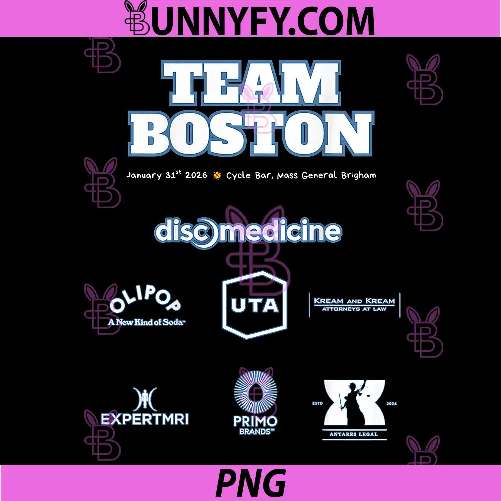 Team Boston Cycle Bar January 31st 2026 PNG, Discomedicine Event PNG