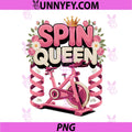 Spin Queen Spin PNG, Class Indoor Cycling Workout PNG