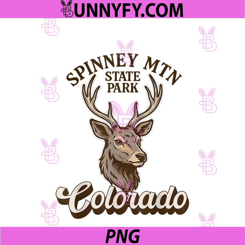 Spinney Mountain State Park Colorado PNG, Deer Hunting Souvenir PNG