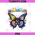 Splash Butterfly PNG, Autism Awareness PNG